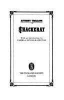 Cover of Thackeray