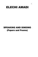 Cover of Speaking and singing