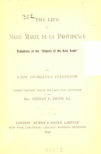 Cover of Life of Mère Marie de la Providence