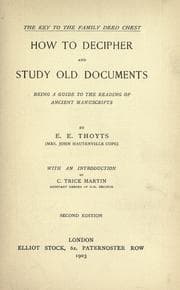 Cover of The key to the family deed chest