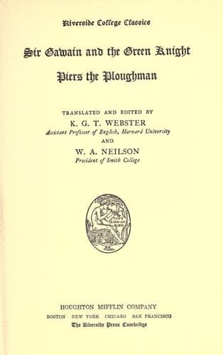 Cover of Sir Gawain and the Green knight, Piers the Ploughman