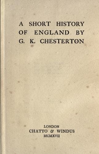 Cover of Short History of England