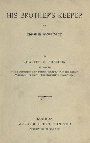Cover of His brother's keeper