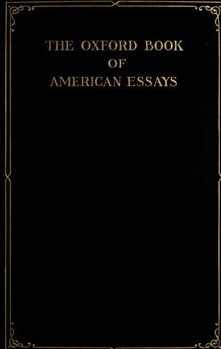 Cover of Oxford Book of American Essays