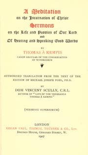 Cover of A Meditation On The Incarnation of Christ