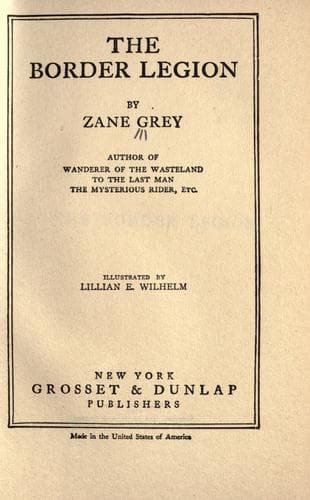 Cover of Border LegionAnnotated