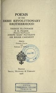 Cover of Poems of the Irish revolutionary brotherhood