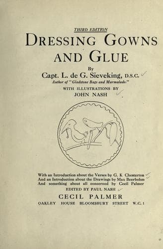 Cover of Dressing gowns and glue