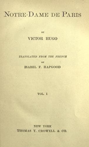 Cover of Notre Dame de Paris