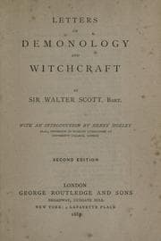 Cover of Letters on demonology and witchcraft