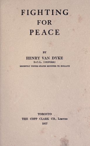 Cover of Fighting for Peace (Dodo Press)