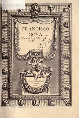 Cover of Francisco Goya