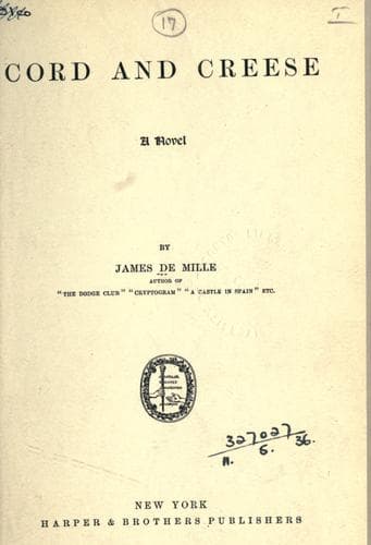 Cover of Cord and creese