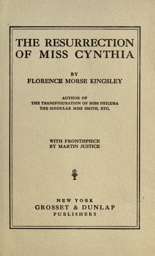 Cover of The Resurrection of Miss Cynthia