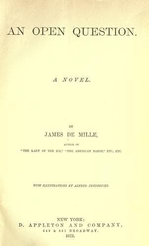 Cover of An open question