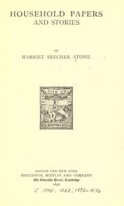 Cover of Household papers and stories