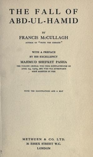Cover of The fall of Abd-Ul-Hamid.