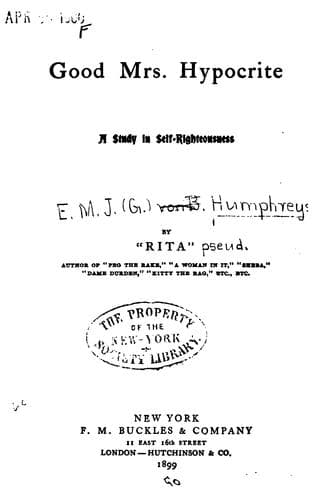 Cover of Good Mrs. Hypocrite