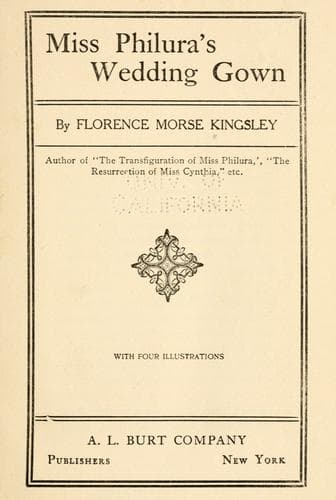 Cover of Miss Philura's wedding gown
