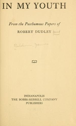 Cover of In My Youth