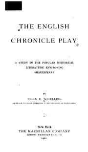 Cover of The English chronicle play