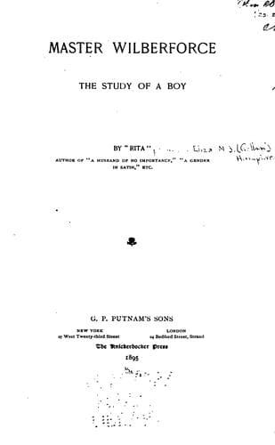 Cover of Master Wilberforce