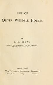 Cover of Life of Oliver Wendell Holmes
