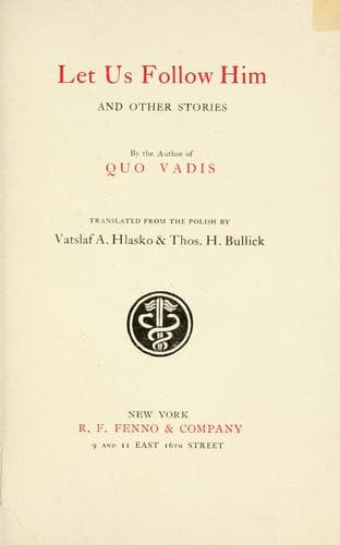 Cover of Let us follow him and other stories