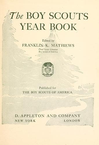 Cover of The Boy scouts year book