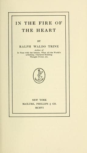 Cover of In the fire of the heart