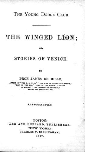 Cover of The winged lion, or, Stories of Venice