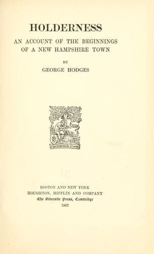 Cover of Holderness