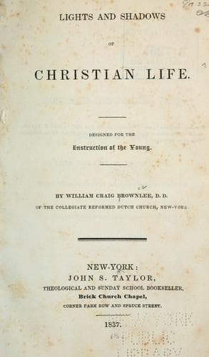 Cover of Lights and shadows of Christian life