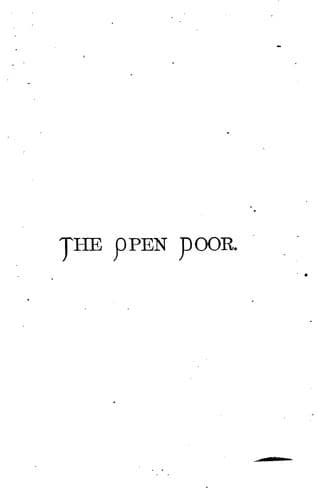 Cover of The Open Door: Or, Light and Liberty