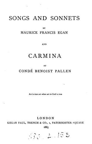 Cover of Songs and Sonnets