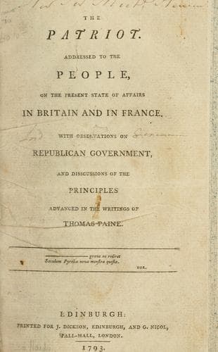 Cover of The patriot
