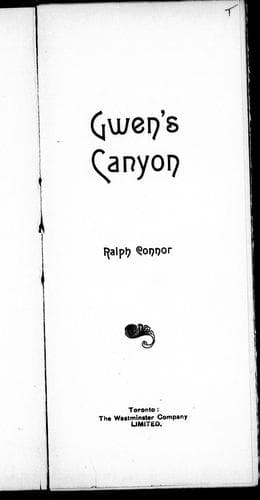 Cover of Gwen's Canyon