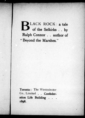 Cover of Black rock