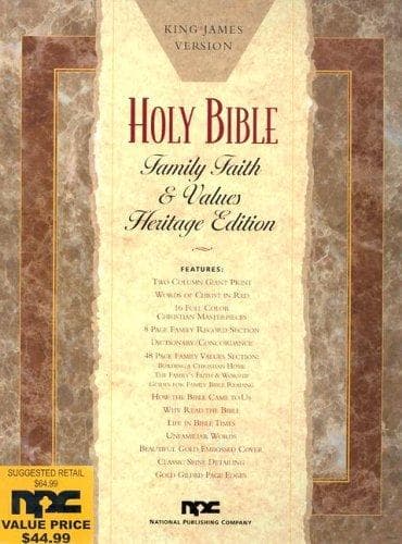 Cover of Keystone Family Faith & Values Bible-KJV-Giant Print