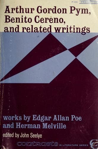Cover of Arthur Gordon Pym, Benito Cereno, and Related Writings