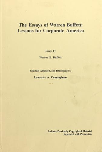 Cover of The Essays of Warren Buffett