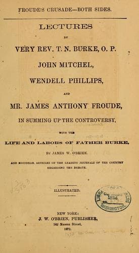 Cover of Froude's crusade--both sides.
