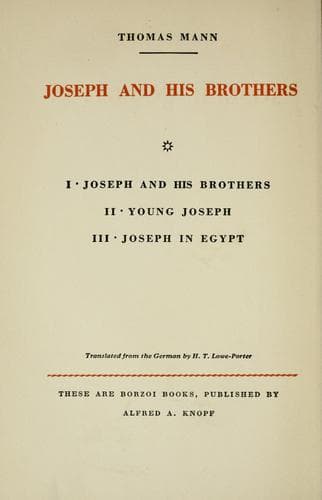 Cover of Joseph in Egypt