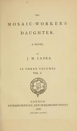 Cover of The mosaic-worker's daughter
