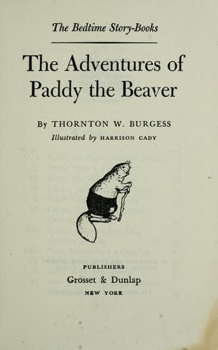 Cover of Adventures of Paddy the Beaver