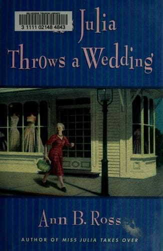 Cover of Miss Julia throws a wedding