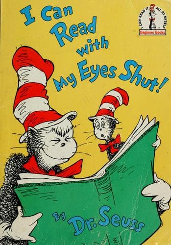 Cover of I Can Read With My Eyes Shut!