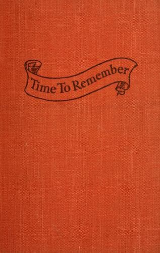 Cover of Time to remember.