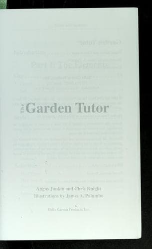 Cover of The Garden Tutor/With Gardening Kit