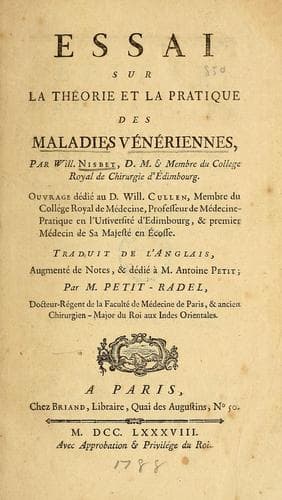 Cover of Essai sur la théorie et la pratique des maladies vénériennes